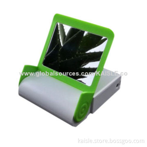 Power Banks, 8,000mAh Capacity, with Mini Mirror, Can be Used as Mobile Phone Holders